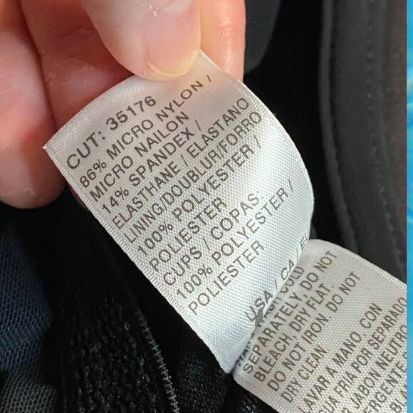 Athena Tankini Swim Top Multicolor Mosaic Built in Bra Size 38 B - Picture 5 of 8